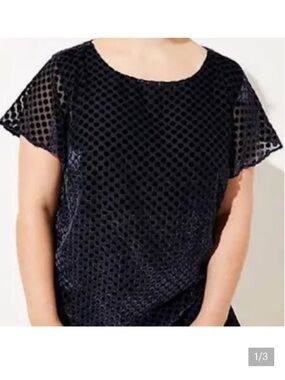 LOFT | Velvety Dot Blouse
